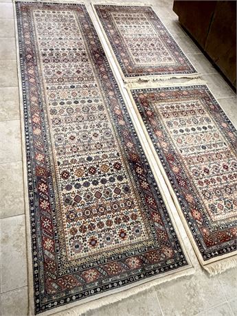 Set of (3) Floral Design Rugs