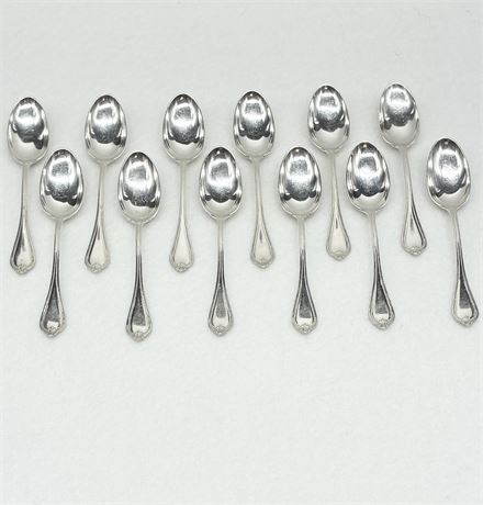 STERLING ~ Set of (12) Demitasse Spoons