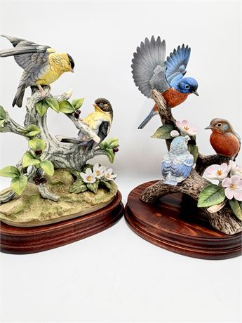 ANDREA BY SADEK ~ Pair (2) Porcelain Bird Figurines