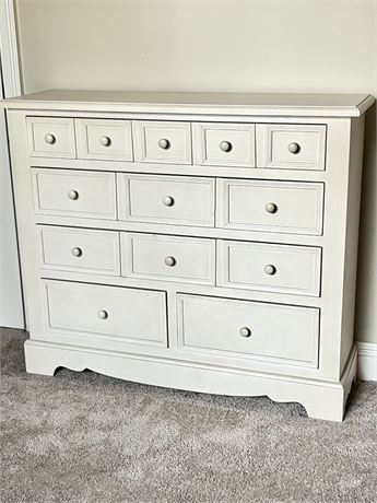 Farmhouse Beige Slim Dresser