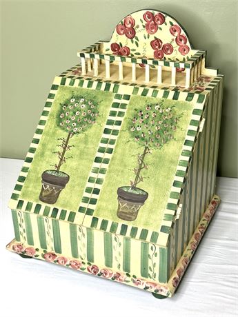 Hand Painted Desk Organizer / Storage Container