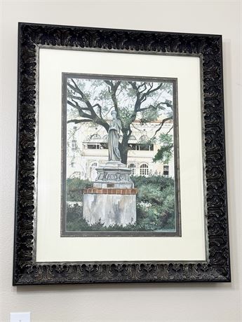 STACEY BLANCHARD ~ Garden Statue Framed Print
