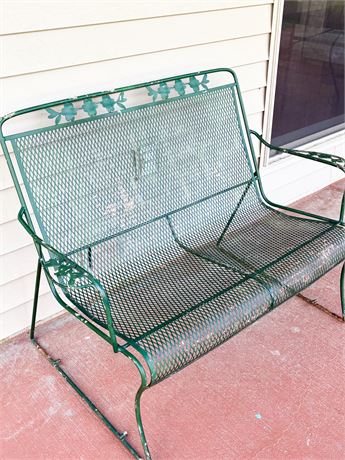 Vintage Metal Garden Bench