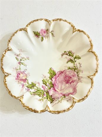HAVILAND LIMOGES ~  "Christmas Rose" ~ Serving Bowl