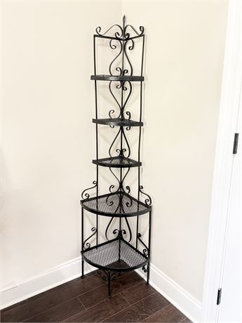 Metal Corner Shelving Unit