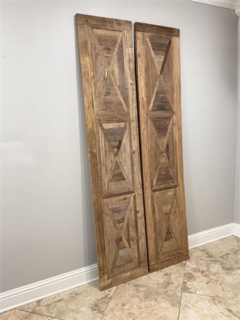 UTTERMOST ~ Revaluation ~ Pair(2) Rustic Barnwood Wall Panels