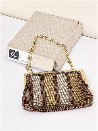 LA REGALE LTD ~ Vintage Handmade Beaded Evening Bag