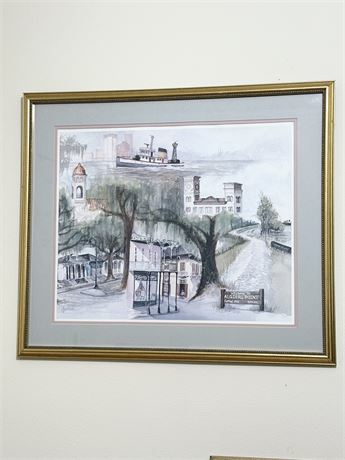 A BRIGGS ~ Water Colored Framed Print