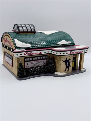 DEPT. 56 ~ "Rollerama Roller Rink" Ceramic Village