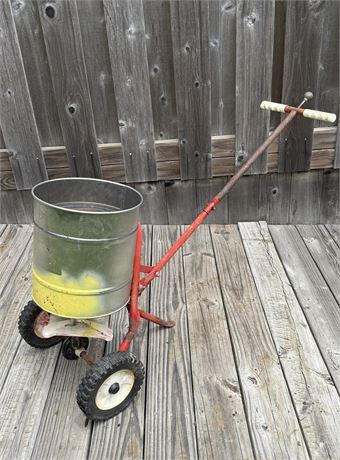 Spreader Seeder with Hard Tires
