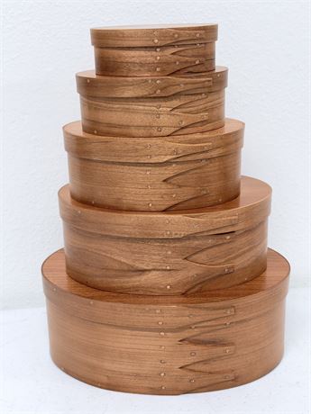 5 Solid Wood Shaker Nesting Boxes w/Copper Nails