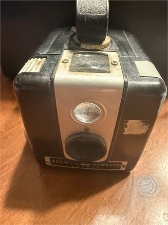 Vtg Kodak Brownie Hawkeye Flash Model Box Camera