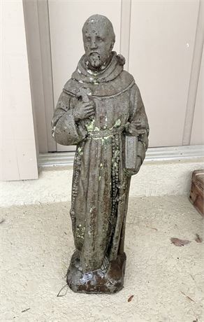 Small Concrete St Francis Garden Statue