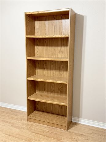 5-Shelf Wooden Bookcase
