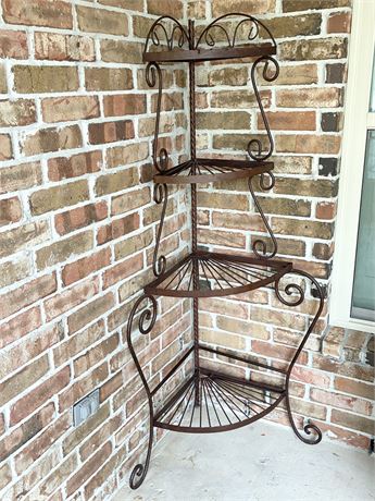 Metal Corner Baker’s Rack / Plant Stand