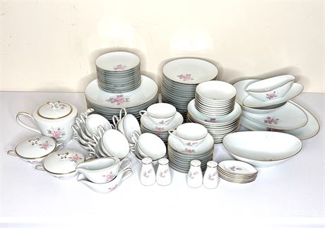 1960's Noritake China Set - Roseville Pattern - JAPAN - 117 Pieces