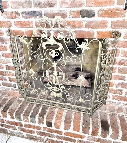 Wrought Iron Fireplace Screen
