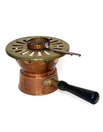 Vintage Copper Fondue Set
