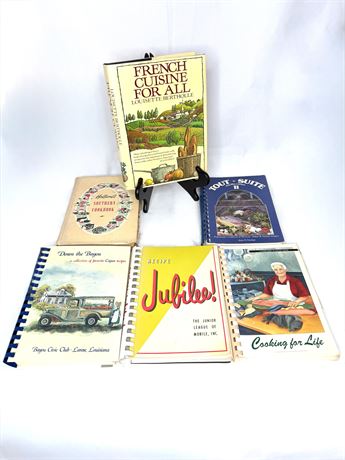 Lot of 6 Southern Cookbooks - Louisiana, Alabama