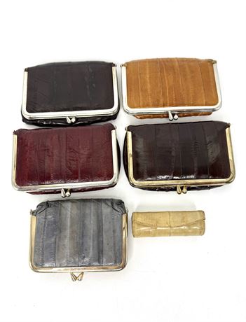 Vintage Eel Skin Case Lot - Made in Korea and Spain
