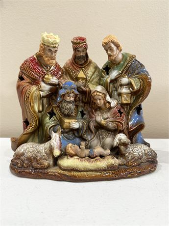 Porcelain Lighted Nativity