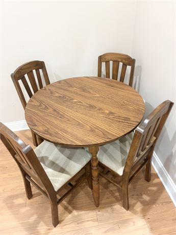 Kitchen Table & 4 Solid Wood Chairs