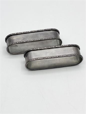 STERLING ~ Vtg Napkin Rings