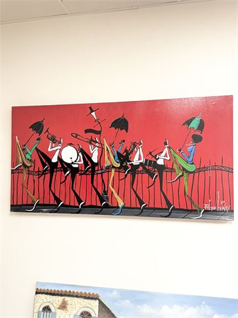 TROY GUILBEAUX ~ “Second Line Two” Original Nola Jazz Painting