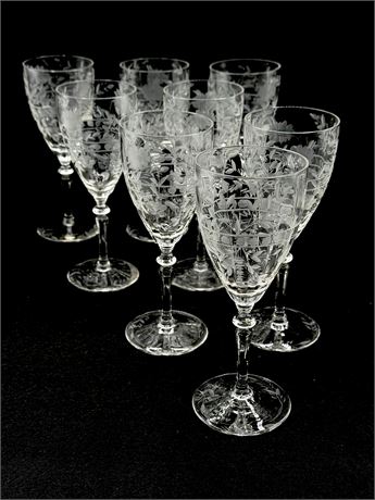 ROCK SHARPE ~ Anniversary ~ Water Goblets Set Of (8)
