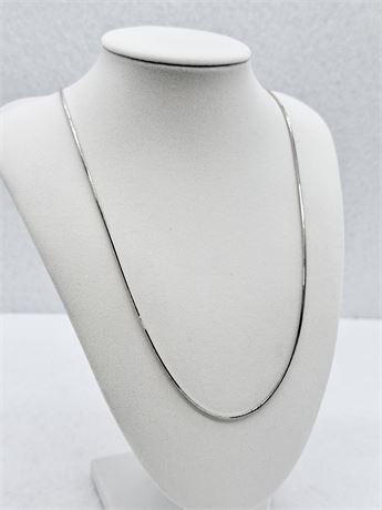 Sterling Silver 24” Snake Chain