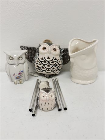 3 Assorted Owl Accessories
