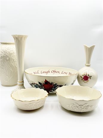 LENOX ~ Collection Of (6) Assorted Porcelain