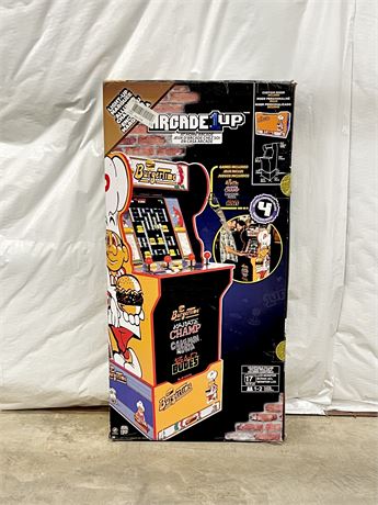 ARCADE 1 UP ~ Burger Time Home Arcade Machine With Custom Riser