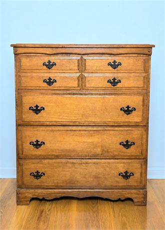 Vintage Solid Wood Chest Of Drawers