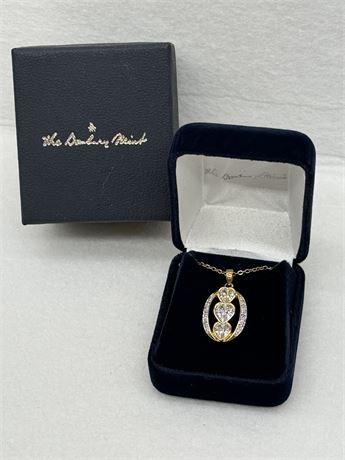 DANBURY MINT ~ Gold Plated “I LOVE YOU” Pendant & 18” Chain
