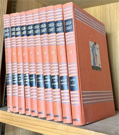 1947 Set of Childcraft Education and Literature Books - 1, 3-5, 7-12