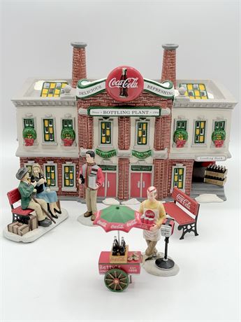 DEPT. 56 ~ “Coca-Cola Bottling Plant“ Ceramic Village