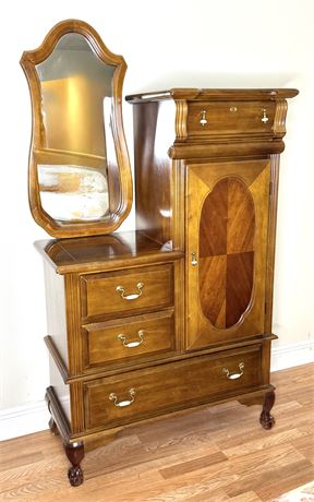 Claw Foot Dressing Armoire by Rock City Manufacturing Co.