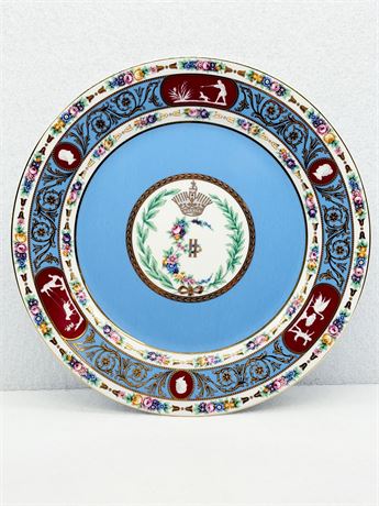 SÈRVES PORCELAIN ~ Catherine’s Service ~ (1) Hand Decorated Dinner Plate