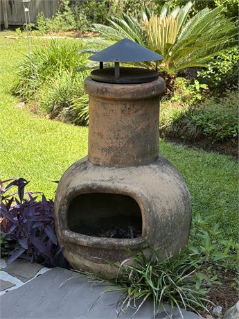 37” Mexican Terracotta Chiminea