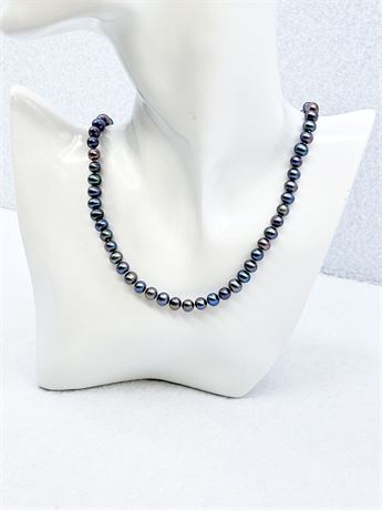 17” Iridescent Peacock Pearls