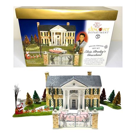 Department 56 Elvis Presley’s Graceland Special Edition Gift Set