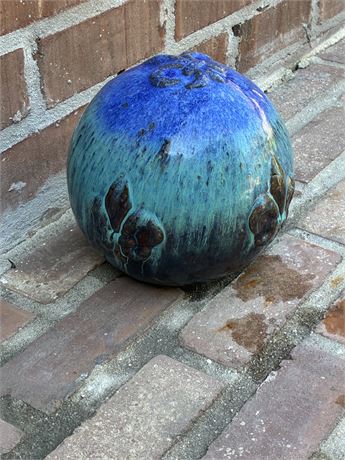 Glazed Terra Cotta Garden Orb