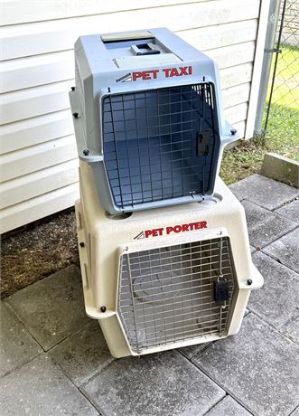 2 Pet Crate Carriers