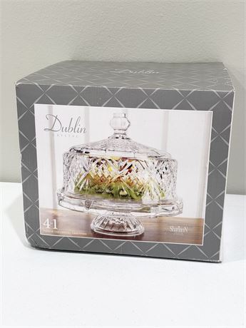 GODINGER ~ Dublin ~ 4 In 1 Crystal Cake Dome ~ NIB