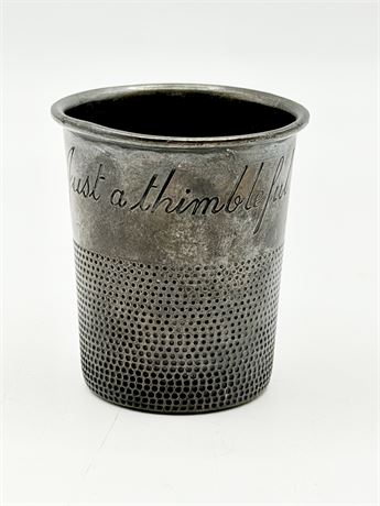 TOWLE ~ “Just A Thimbleful” Pewter Shot Cup