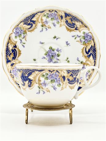 ANDREA SADEK ~ Royal Violets ~ Tea Cup & Saucer