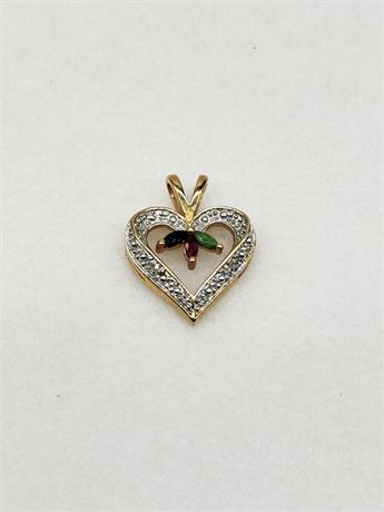 925 ~ Vermeil Heart Pendant