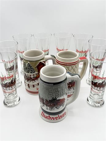 BUDWEISER ~ Holiday Pilsner & Stein Collection