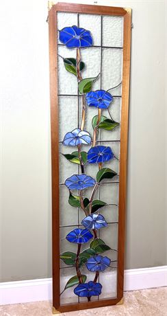 Hand Made Flower Stained Glass Panel 2